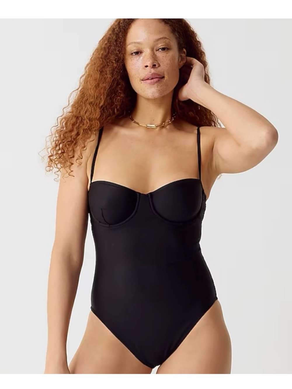 J Crew Black One Piece Swimsuit